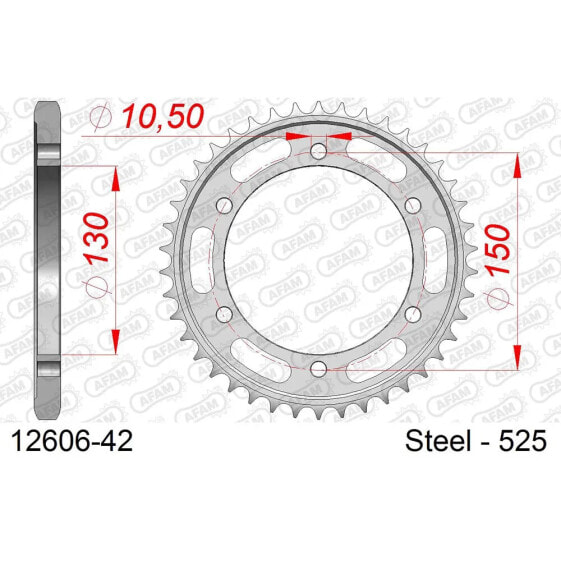 AFAM 12606 rear sprocket