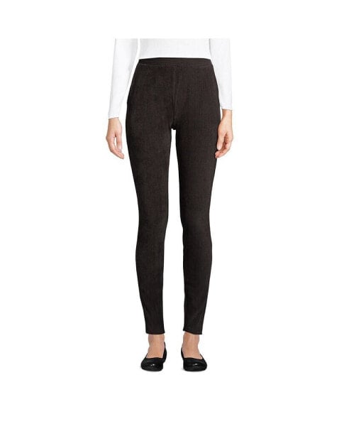 Petite Sport Knit High Rise Corduroy Leggings