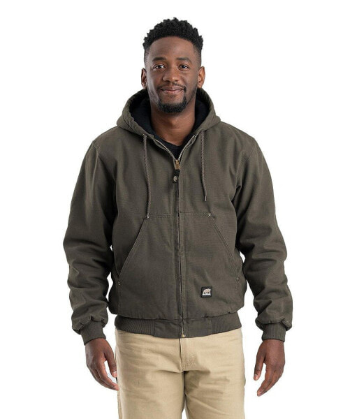 Big & Tall Heartland Washed Duck Hooded Work Jacket