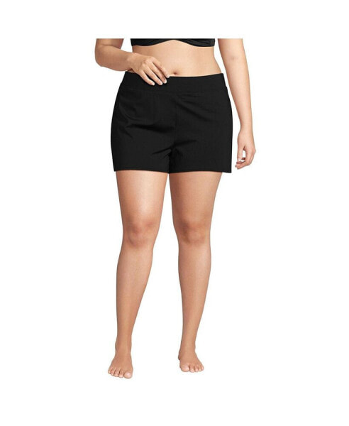 Plus Size Chlorine Resistant Smoothing Control 3" Swim Short