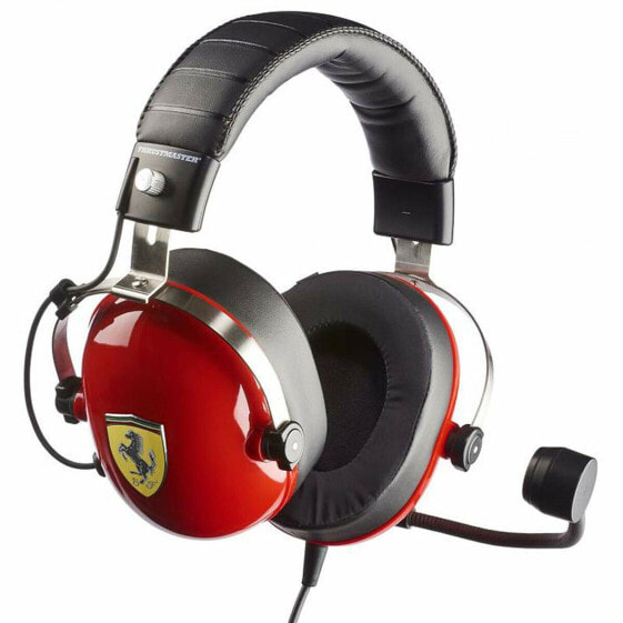 Игровые наушники с микрофоном Thrustmaster T.Racing Scuderia Ferrari Edition-DTS Красные
