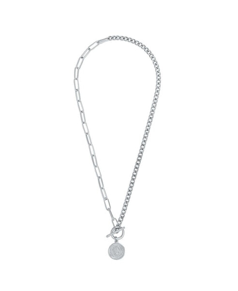 Stacie Toggle Chain Coin Necklace