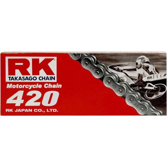 Стандартная мотоцепь с замком, мужская RK 420 Standard Clip Non Seal Drive Chain