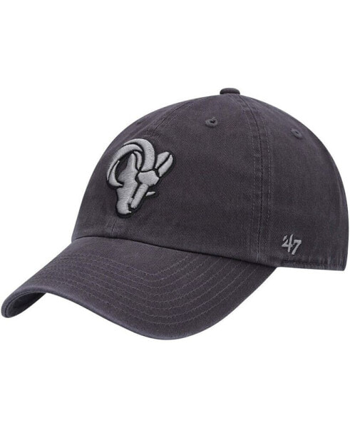 Men's Charcoal Los Angeles Rams Clean Up Tonal Adjustable Hat