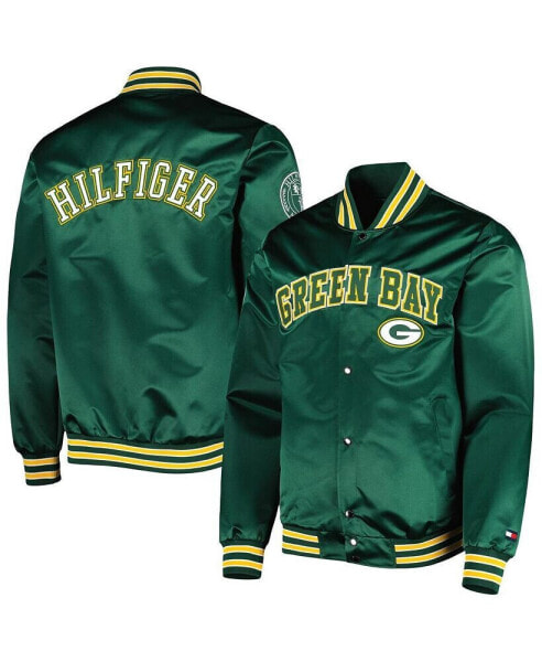 Men's Green Green Bay Packers Elliot Varsity Full-Snap Jacket