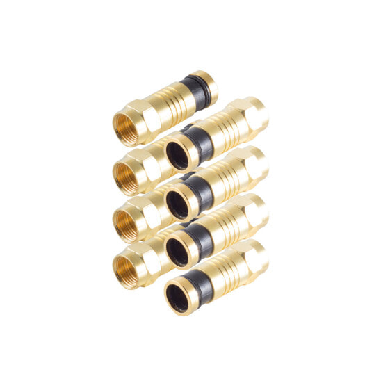 ShiverPeaks BS15-300814 - F-type - F - F - 7.2 mm - Gold - Gold