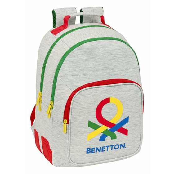 Школьный рюкзак Benetton Pop Серый 32 x 42 x 15 cm