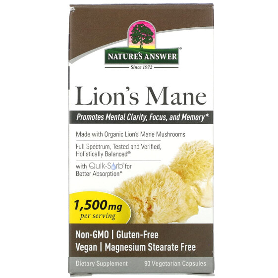 Lion's Mane, 1,500 mg, 90 Vegetarian Capsules (500 mg per Capsule)