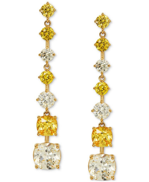 Eliot Crystal Graduated Linear Earrings