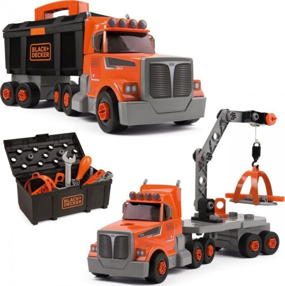 Игровой набор Smoby Truck 3in1 Black+Decker Tools Crane 60 Accs. (Машина 3 в 1 с краном 60 аксессуаров)