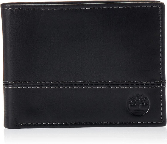 Кошелек мужской Timberland Men's Leather Passcase Wallet Trifold Wallet Hybrid.
