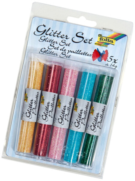 Folia 57802 - Glitter set - Multicolour - 5 colours - Boy/Girl