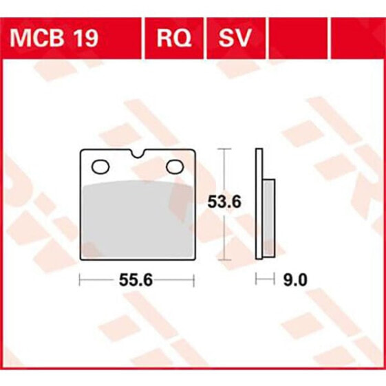 TRW Allround Organic Standard Benelli 750 Sei 76 Brake Pads