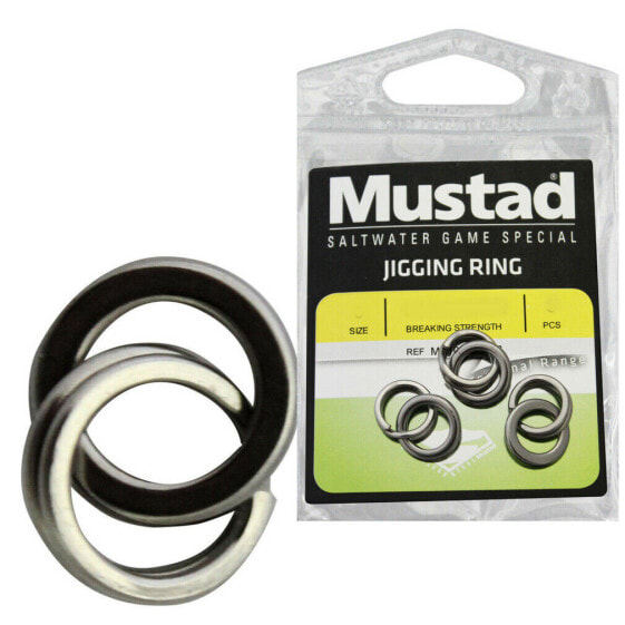 3 PACKS of MUSTAD STAINLESS JIGGING RINGS - PICK SIZE - FREE SHIP