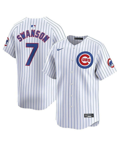 Men's Dansby Swanson White Chicago Cubs Home Limited Player Jersey