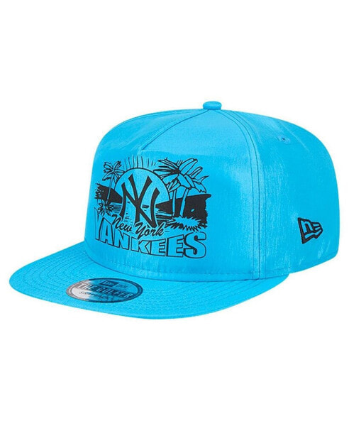 Men's Blue New York Yankees Neon Golfer Snapback Hat