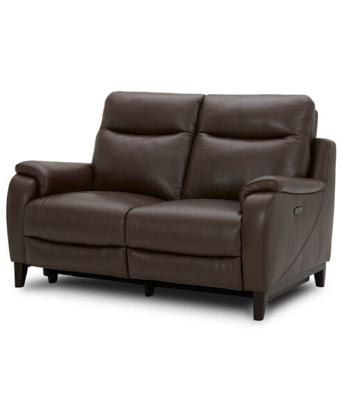 CLOSEOUT! Kolson 60" Leather Power Recliner Loveseat, Created for Macy's