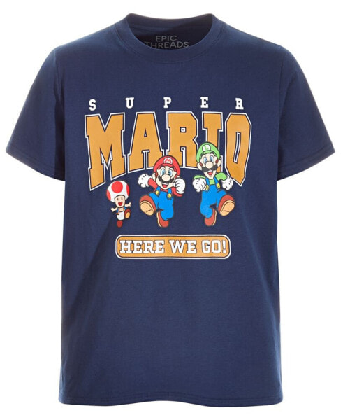 Little & Big Boys Super Mario Graphic T-Shirt, Created for Macy's