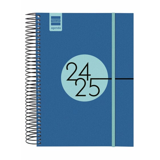 Diary Finocam Cobalt blue 15,5 x 21,2 cm 2024-2025