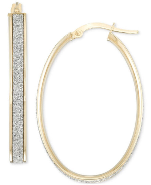 Серьги Macy's Gold Glitter Hoop