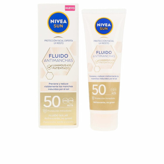 Nivea Sun Luminous Facial Fluid Spf50  Солнцезащитный флюид для лица против пигментных пятен 40 мл