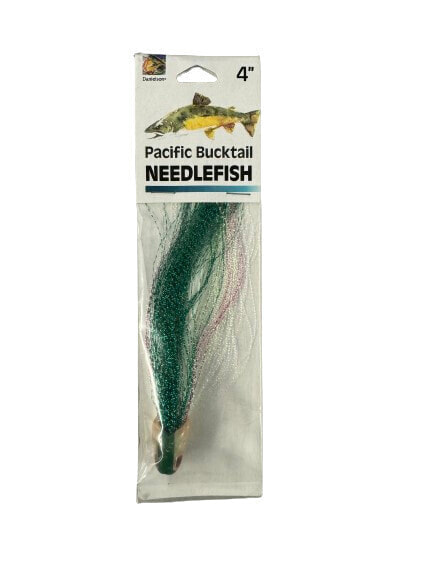 Danielson Pacific Bucktail Mylar Needlefish Striper Lure Teaser, Green Flash