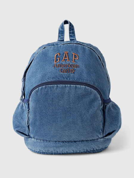 Gap &#215 American Girl Logo Denim Backpack