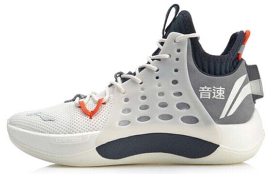 Кроссовки для баскетбола LiNing 7 ABAP019-2 устойчивые и комфортные, серо-белого цвета