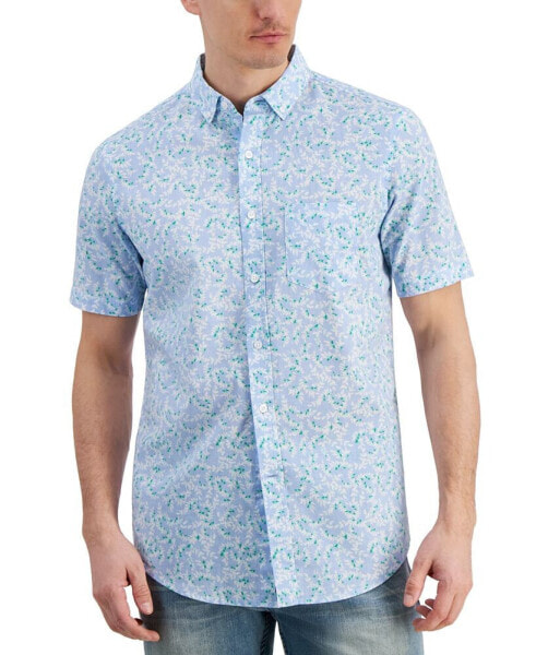 Men's Vine Patterned Short-Sleeve Shirt, Created for Macy's