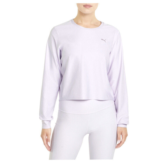 Puma Studio Yogini Trend Crew Neck Sweatshirt Womens Purple 52158617