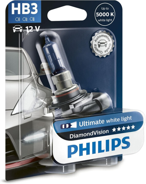 Philips Diamond Vision 5000K HB3 Auto-Scheinwerfer-Birnen (Single Pack)