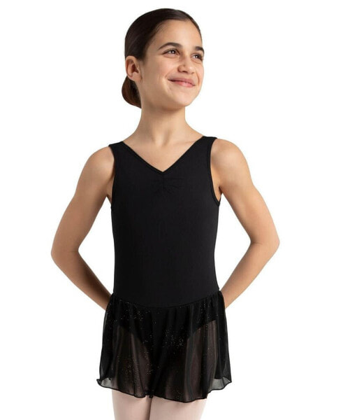 Little and Big Girls Pinch Front Tank Dress