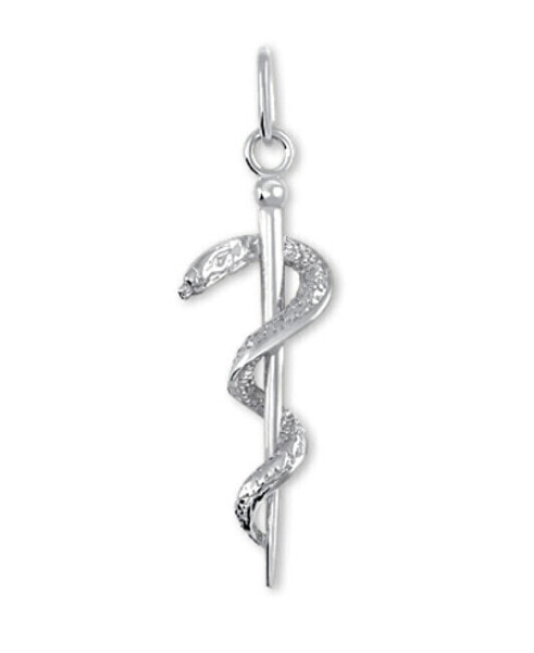 White gold pendant Aesculapian staff 241 001 00775 0700000