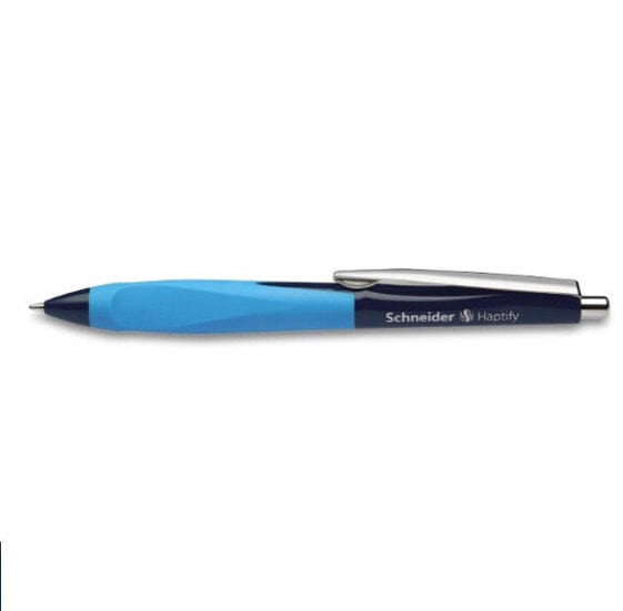 Schneider Schreibgeräte Schneider Pen Haptify - Clip - Clip-on retractable ballpoint pen - Refillable - Blue - 10 pc(s) - Medium