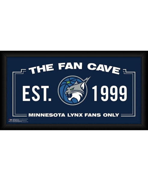 Minnesota Lynx Framed 10" x 20" Fan Cave Collage