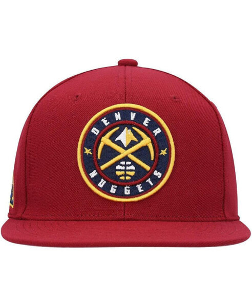 Men's Red Denver Nuggets Side Core 2.0 Snapback Hat