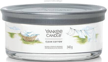 Duftkerze im Glas Clean Cotton 5 Dochte