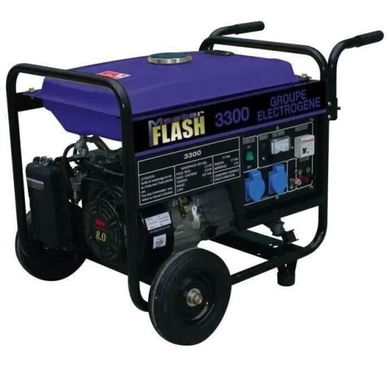 MASTER FLASH 3300W Benzingenerator mit MF3300 Cart Kit