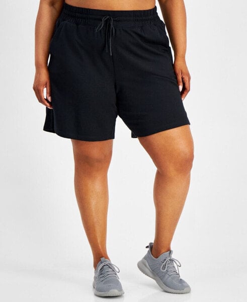 Plus Size Comfort Flow High Rise Shorts, Created for Macy's