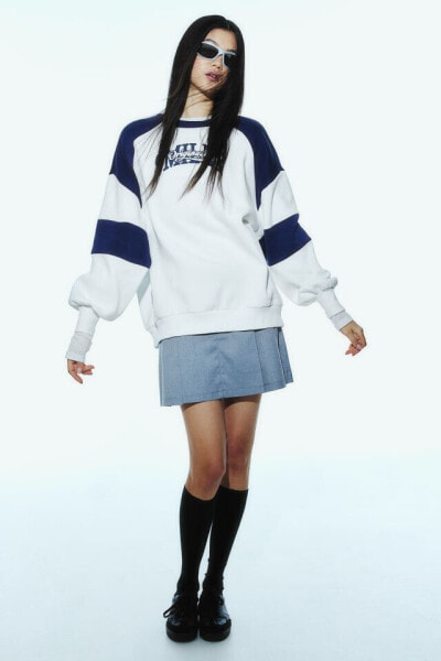 Baskılı Oversize Sweatshirt