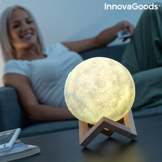 заряжаемый светодиодный светильник Луна InnovaGoods Moondy (Пересмотрено B)