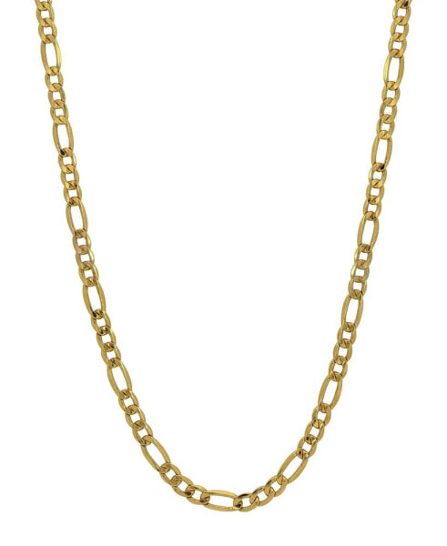 Figaro Link 22" Chain Necklace (3.21mm) in 18k Gold