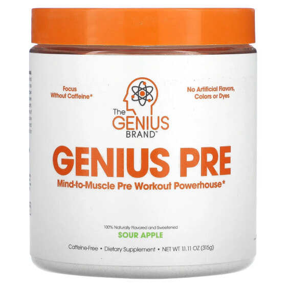 Genius Pre, Sour Apple, 11.11 oz (315 g)