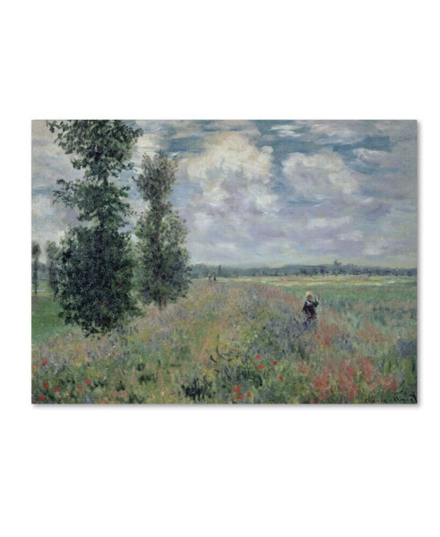 Claude Monet 'The Poppy Field' Canvas Art - 14" x 19"