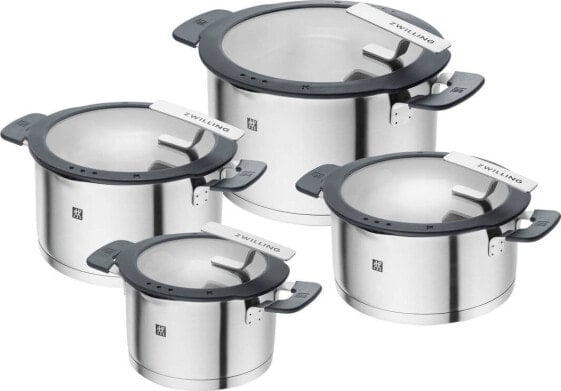 Zwilling SIMPLIFY 66870-004-0 Pots set Stainless steel 4 pcs. Silver Black