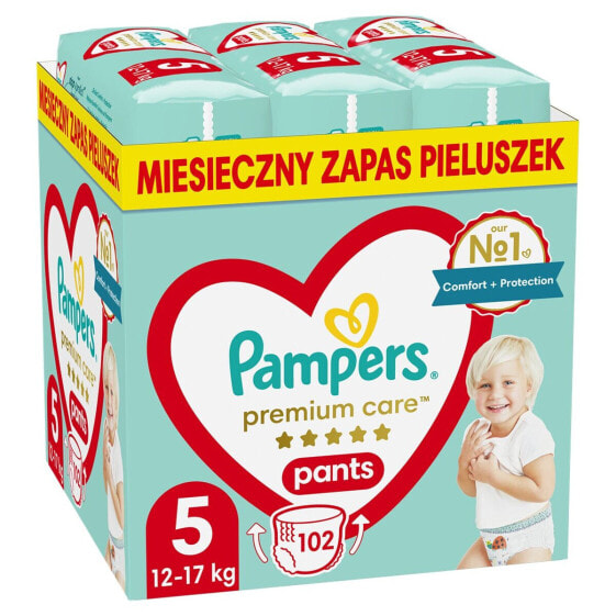 Одноразовые подгузники Pampers Premium 12-17 kg 5 (102 штук)