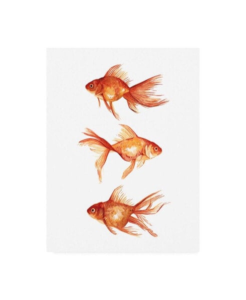Emma Scarvey Ornamental Goldfish III Canvas Art - 19.5" x 26"