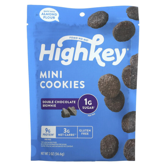 Mini Cookies, Double Chocolate Brownie, 2 oz (56.6 g)