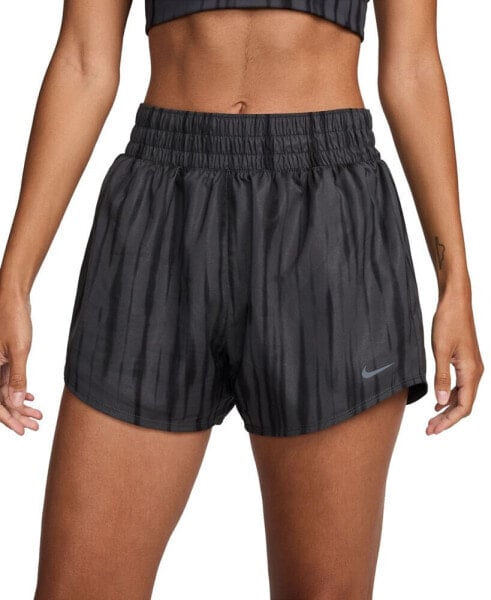 Women's One Dri-FIT High-Waist Brief-Lined Printed Shorts