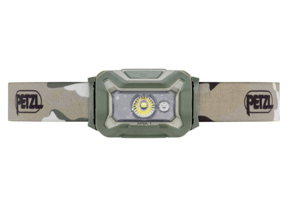 Petzl Aria 1 RGB - Headband flashlight - Camouflage - Duraluminium - Rubber - Buttons - 2 m - IP67